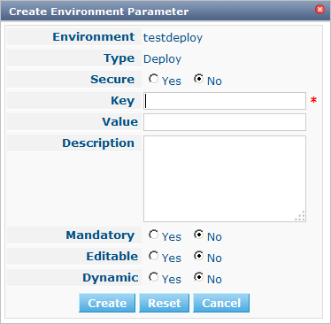 Create EnvParameter