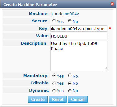 Create MachineParameter 2