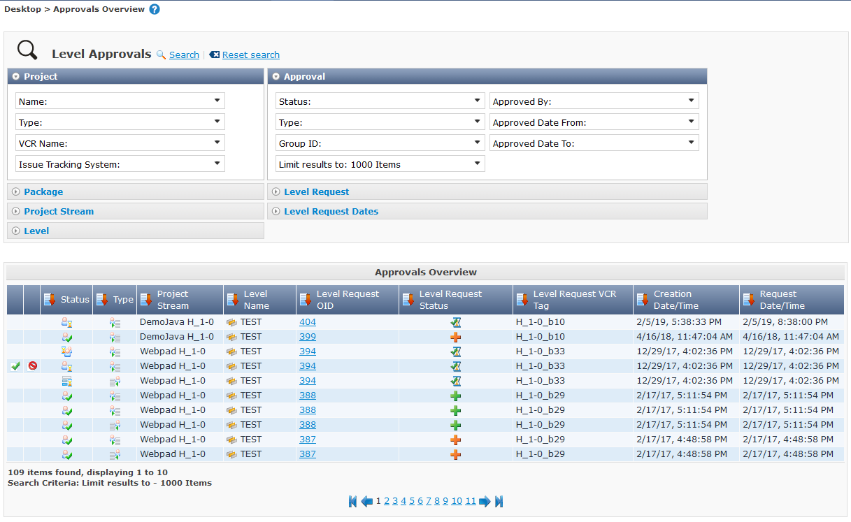 Desktop Approvals Overview