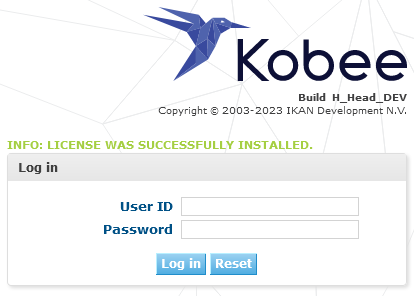 GettingStarted Logging license success