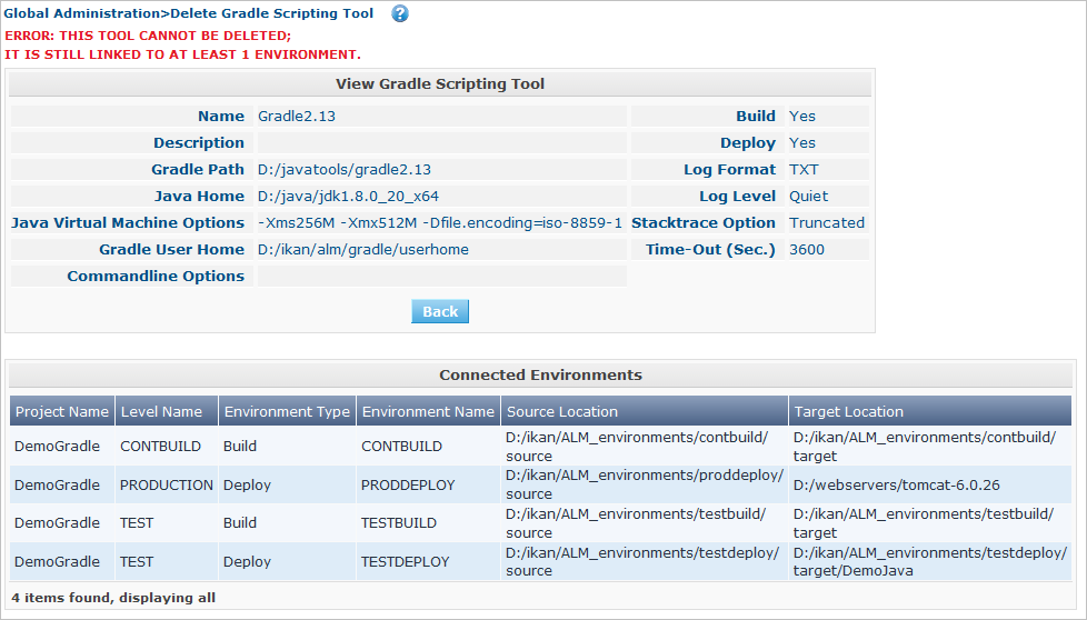 GlobAdm ScriptingTools Gradle Delete Eror