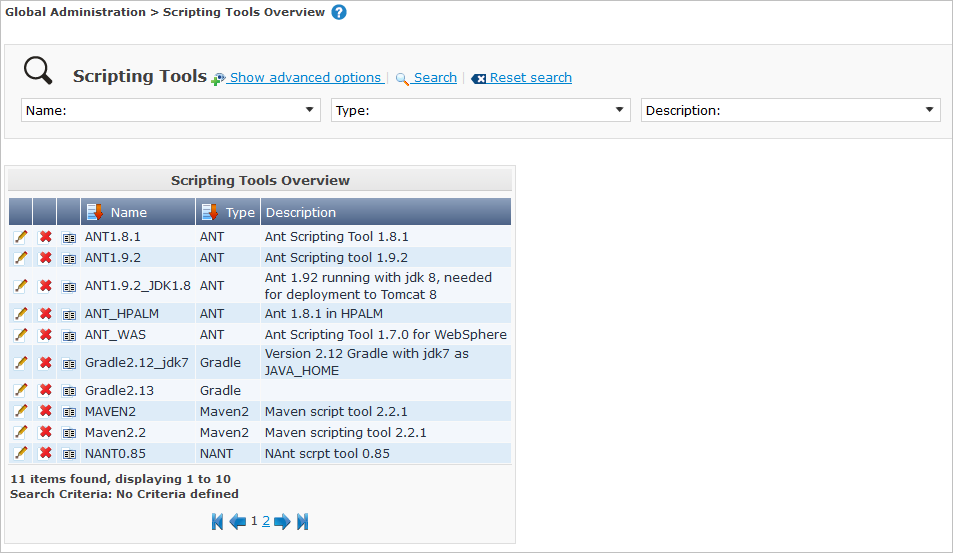 GlobAdm ScriptingTools Overview