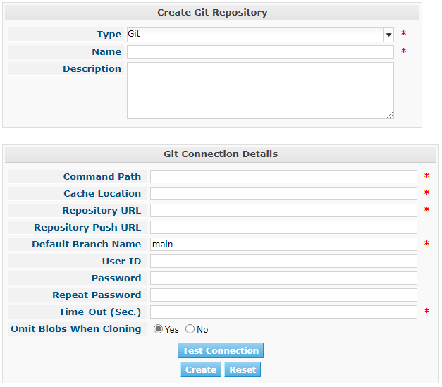 GlobAdm VCR Create Git