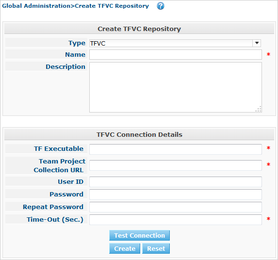 GlobAdm VCR TFVC Create