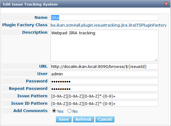 GlobAdmin IssueTracking Edit