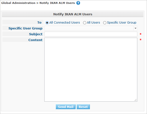 GlobAdmin Miscellaneous NotifyUsers