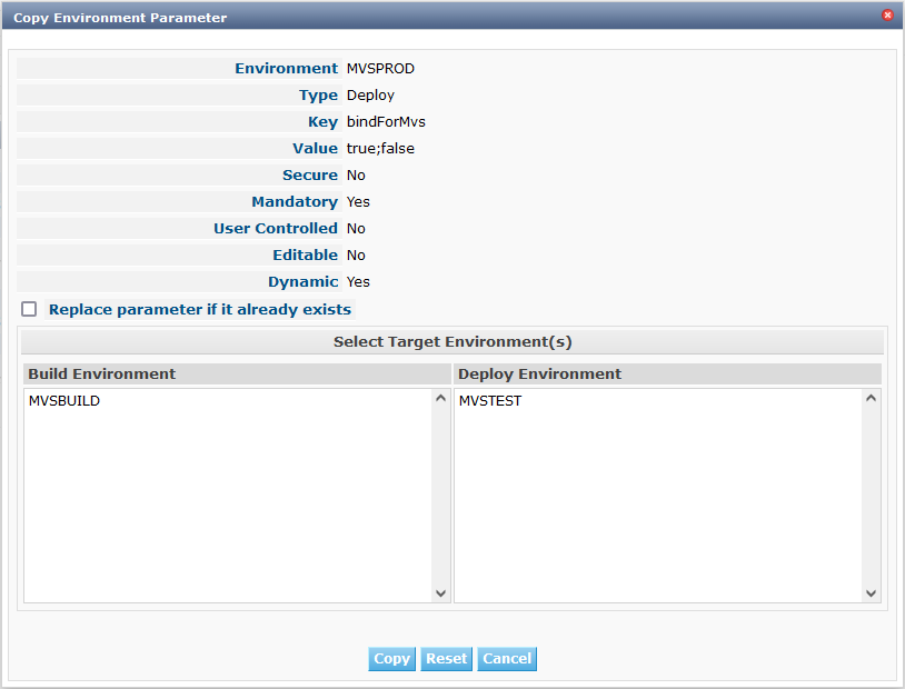 ProjAdmin EnvParams Copy