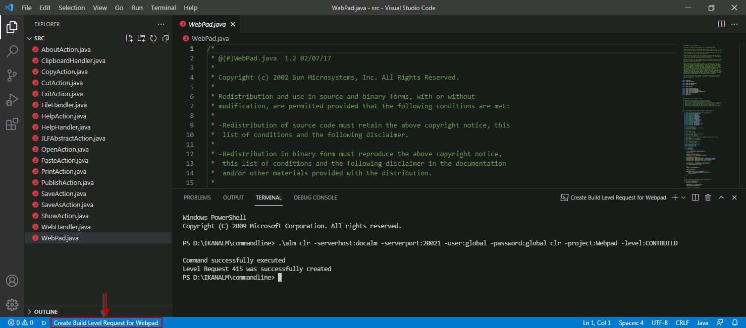 CommandLine VSCode ExternalTools Step5