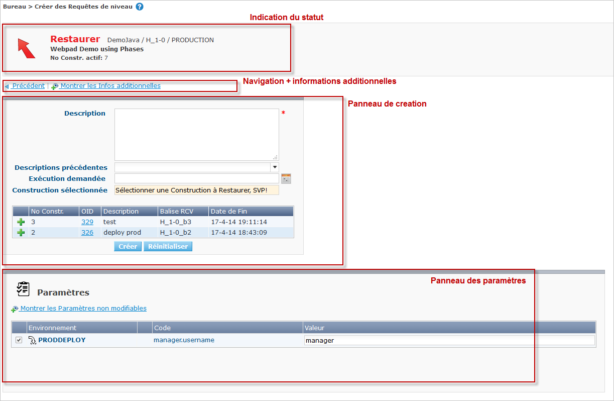 Desktop LevelRequests Create Rollback