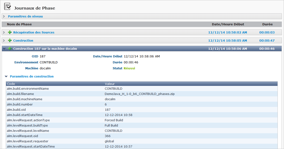 Desktop LevelRequests Detailed PhaseLogs Example BuildActionPlusBuildParameters