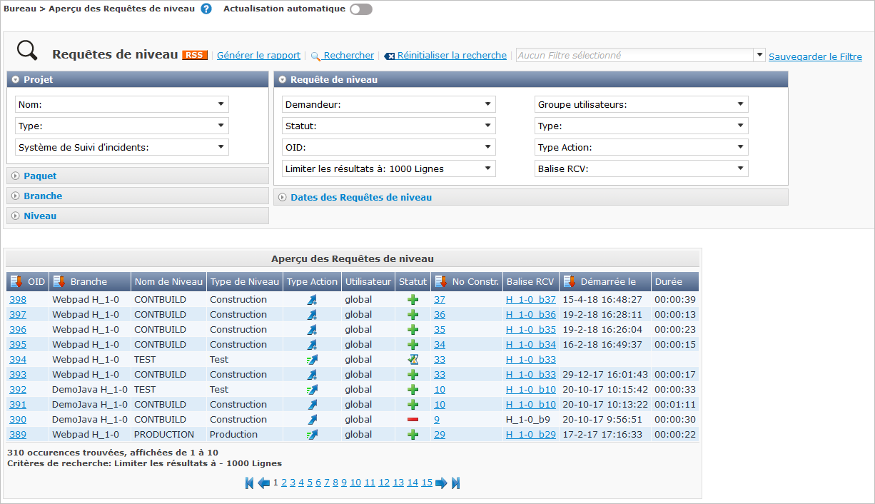 Desktop LevelRequests Overview