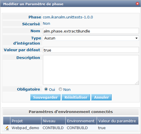 GlobAdm PhaseParameter Edit