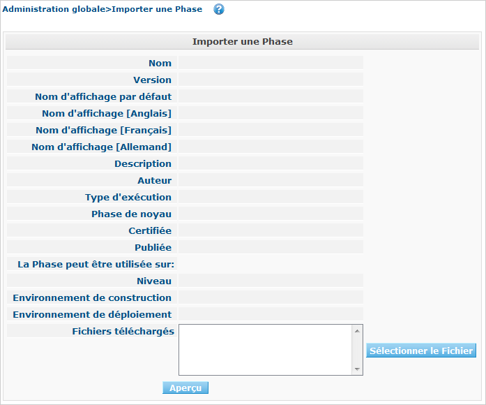 GlobAdm Phases Import