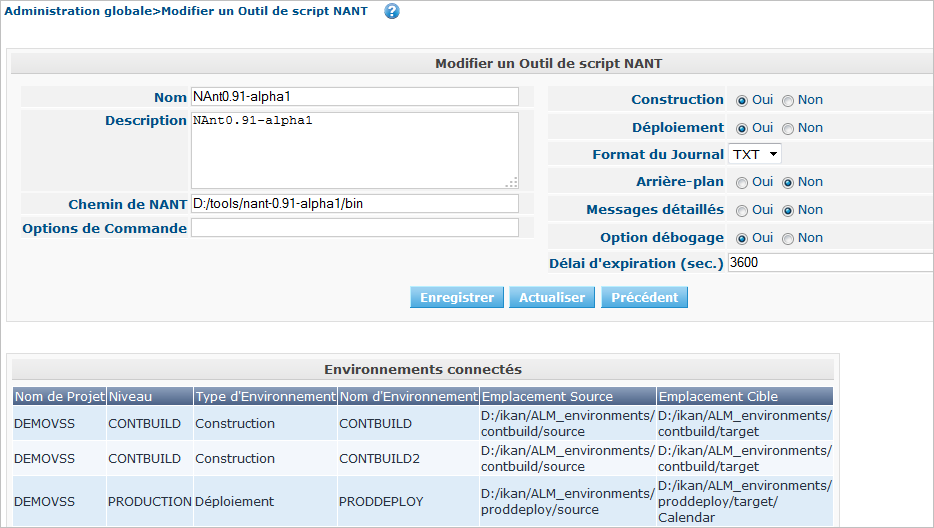 GlobAdm ScriptingTools NANT Edit