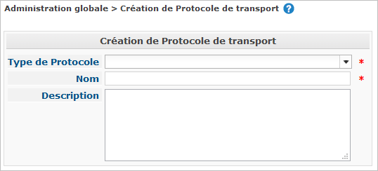 GlobAdm Transporters Create