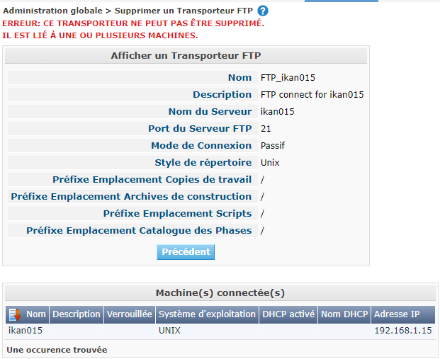 GlobAdm Transporters FTP Delete Error