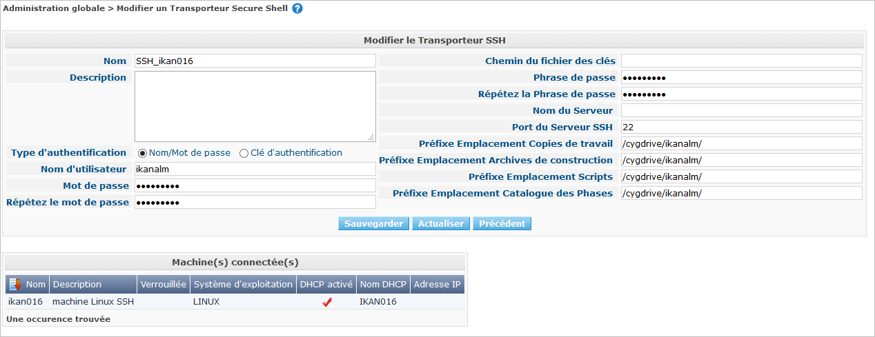 GlobAdm Transporters SecureShell Edit