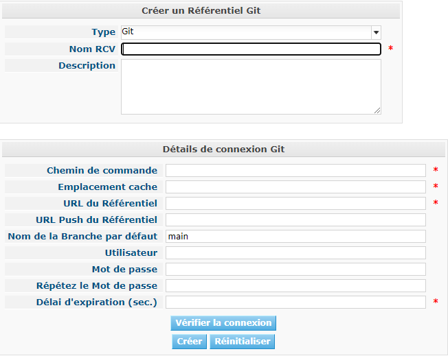 GlobAdm VCR Create Git