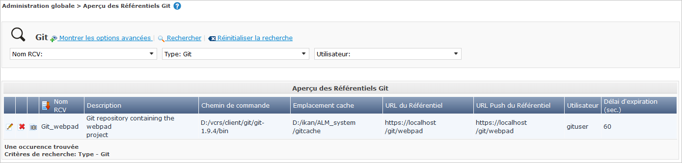 GlobAdm VCR Overview Git