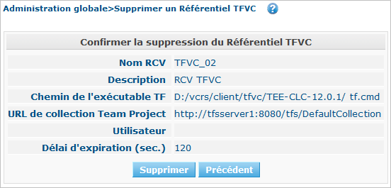 GlobAdm VCR TFVC Delete