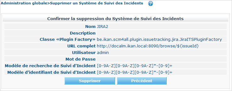 GlobAdmin IssueTracking Delete