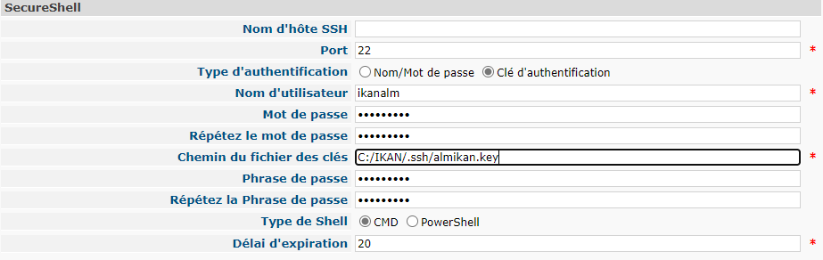 GlobAdmin Machines SecureShell