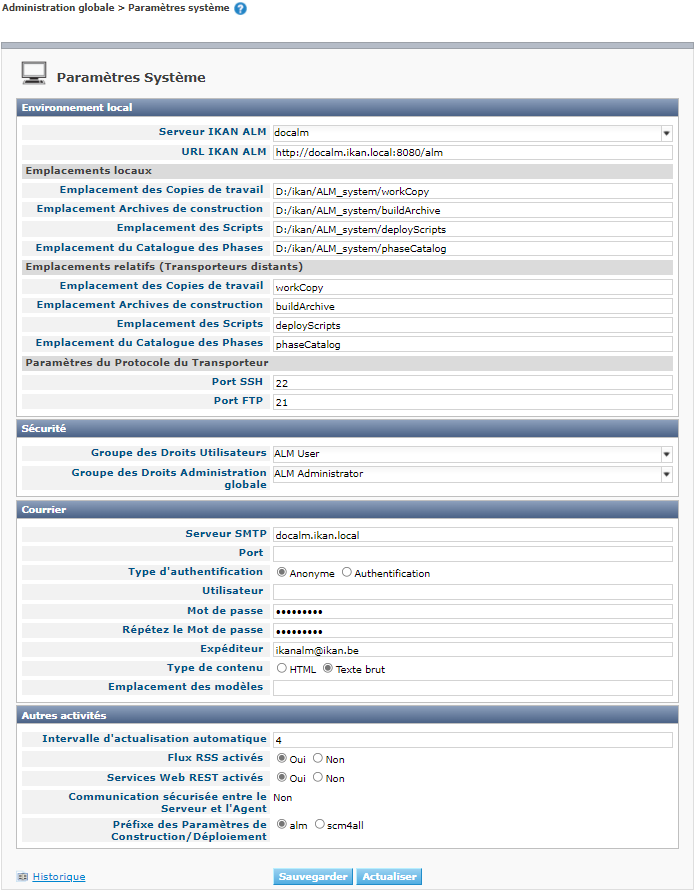 GlobAdmin SystemSettings