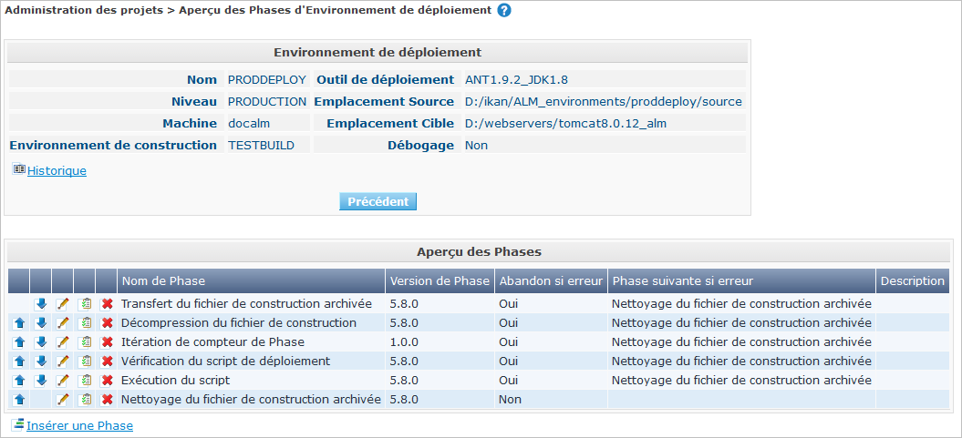 ProjAdmin DeployEnv EditPhases