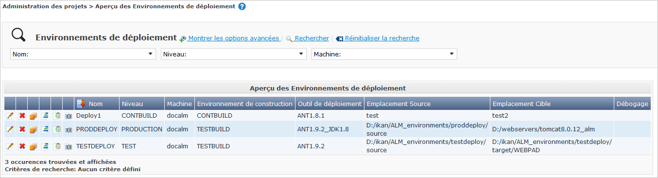 ProjAdmin DeployEnv Overview