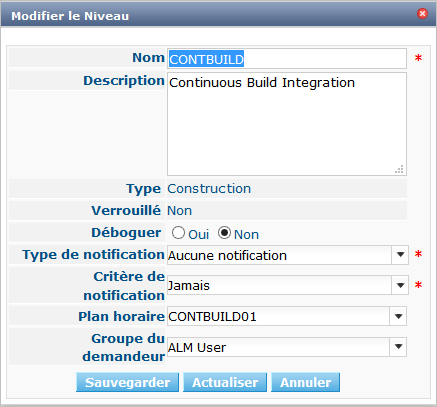 ProjAdmin Levels TestLevel Edit Popup