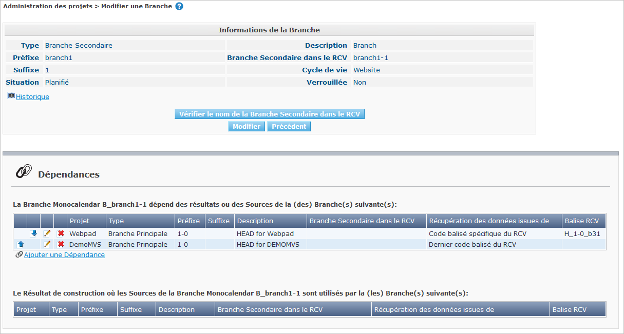 ProjAdmin ProjectStream Dependencies